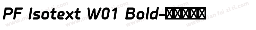 PF Isotext W01 Bold字体转换